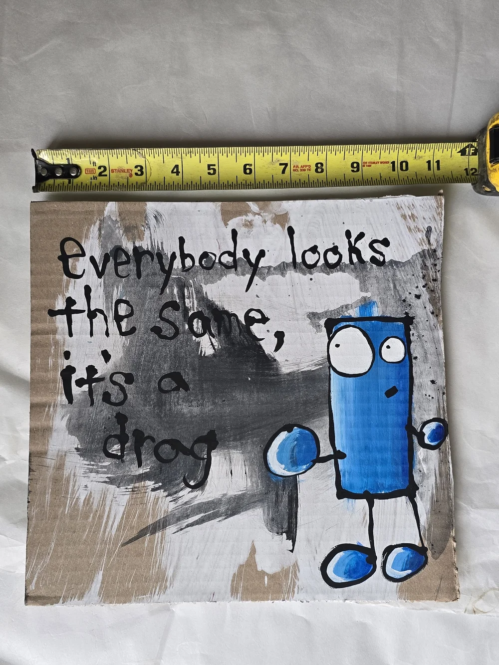 Original Painting Set-Acrylic on Reclaimed Cardboard